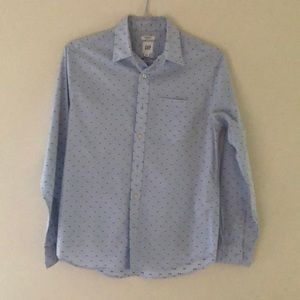 Gap long sleeve button down blue small